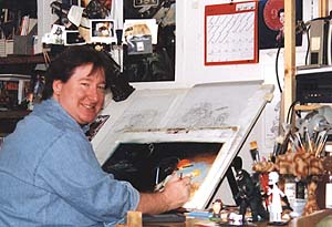 Dave Dorman in the studio